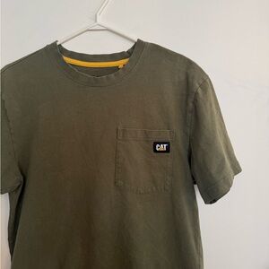 Men's Olive Green CAT T-Shirt